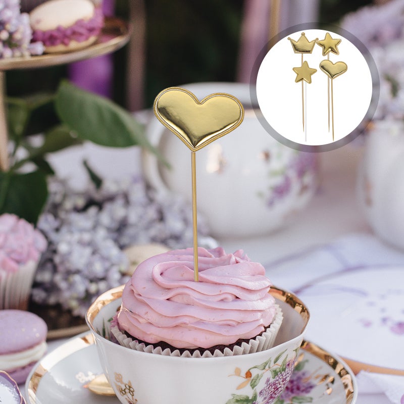 150Pcs Delicate Cake Decors Valentine's Day Cupcake Decorations Lovely Cake Topper - Image 1