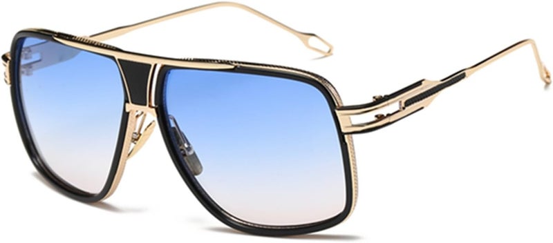 GOBIGER Aviator Sunglasses for Men 100% UV Protection Goggle Alloy Frame with Case - Image 1