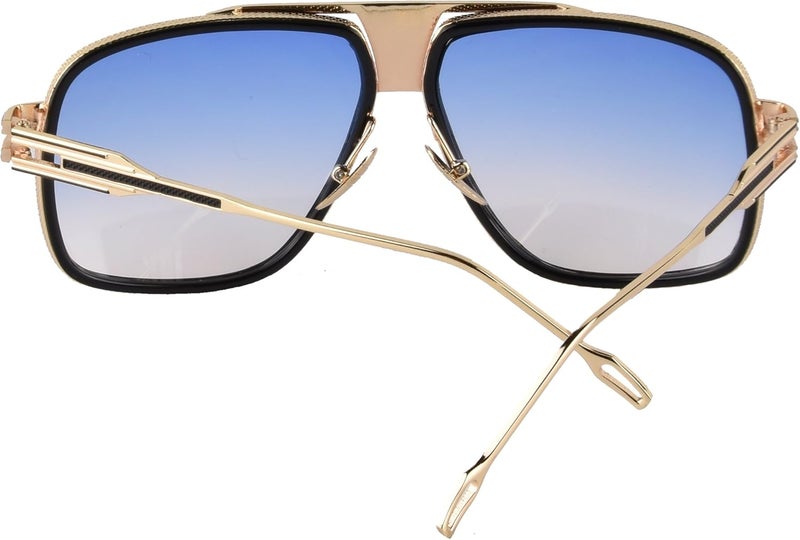 GOBIGER Aviator Sunglasses for Men 100% UV Protection Goggle Alloy Frame with Case - Image 3
