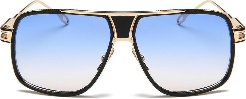 GOBIGER Aviator Sunglasses for Men 100% UV Protection Goggle Alloy Frame with Case - Image 2