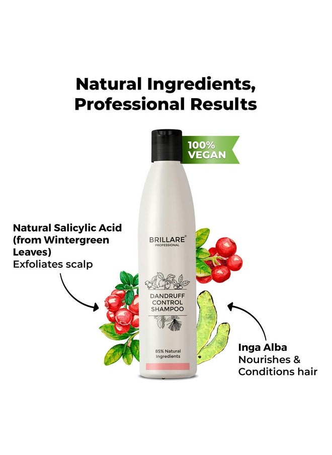 BRILLARE Professional Dandruff Control Shampoo With Salicylic Acid For Men And Women | Relieves Scalp Irritation & Itchiness | Prevents Flakes | Controls Oil And Sebum Production (300Ml)  - Image 5