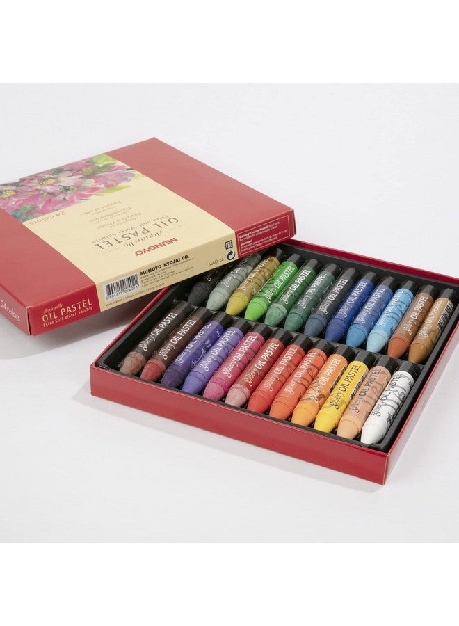 Mungyo Watersoluble Oil Pastel Set 24 Vibrant Colors Premium Blendable Art Sticks For Artists Students And Creatives Mao24 - Image 4