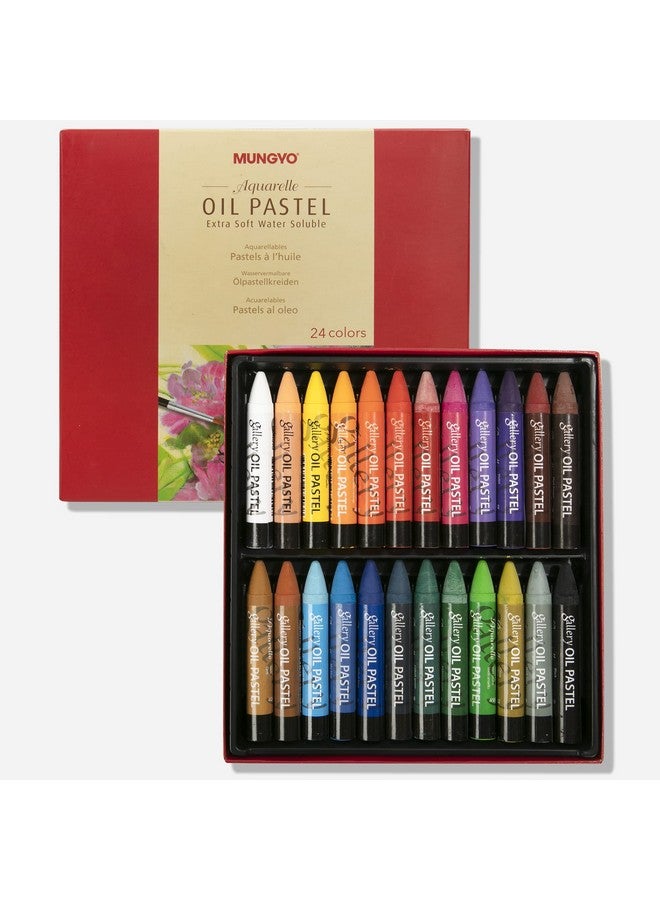 Mungyo Watersoluble Oil Pastel Set 24 Vibrant Colors Premium Blendable Art Sticks For Artists Students And Creatives Mao24 - Image 1