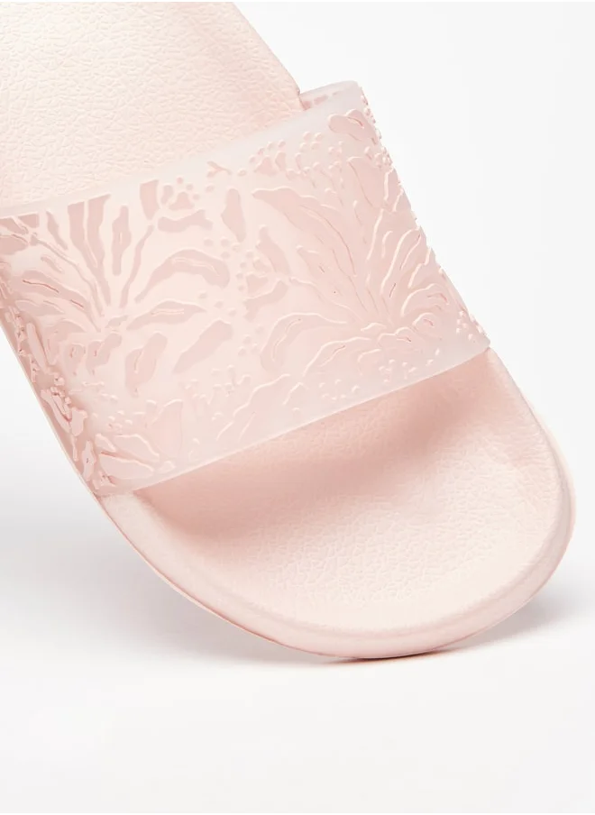 Aqua Women's Printed Slip-On Slides