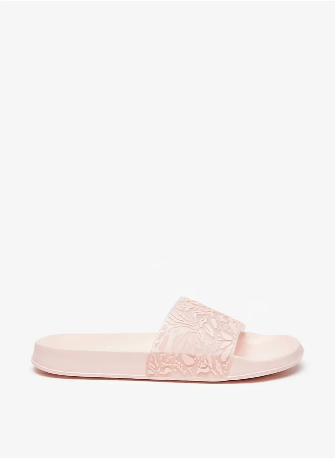 Aqua Women's Printed Slip-On Slides