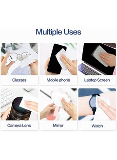 GECLL Glasses cleaning and anti-fog wipes, individually packaged, suitable for glasses, mobile phones, camera lenses, screens and other surfaces (40 pieces)  - Image 3