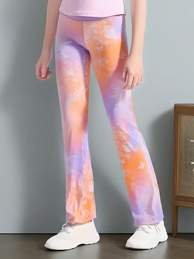 Girls Fairy Sports Yoga Pants Quick-Drying Elastic Skin-Friendly Leisure Sports Fitness Pants - Image 5