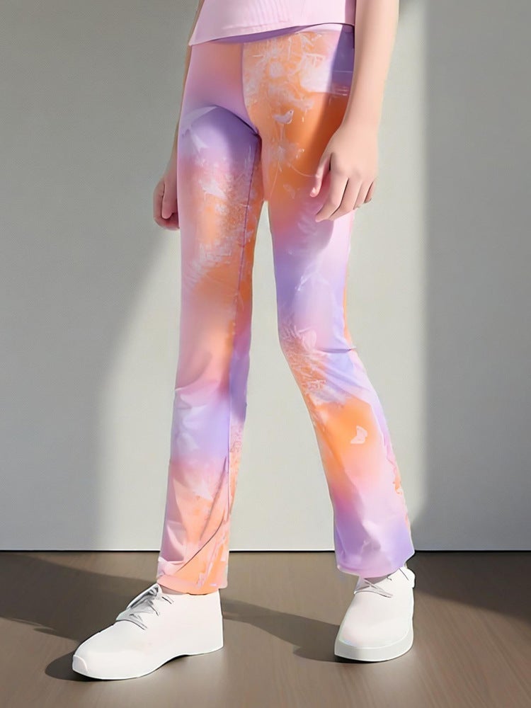 Girls Fairy Sports Yoga Pants Quick-Drying Elastic Skin-Friendly Leisure Sports Fitness Pants - Image 4