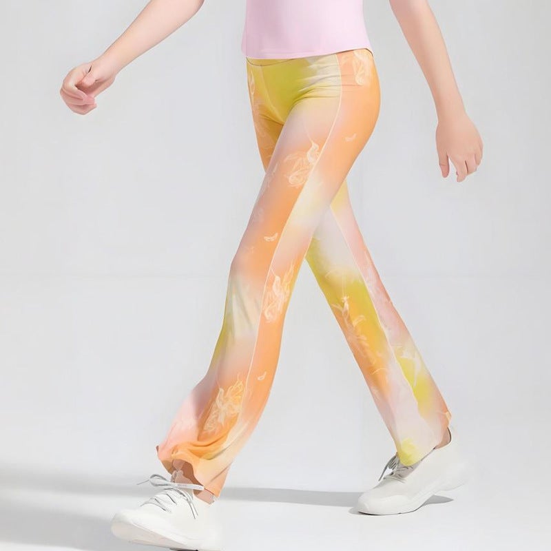 Girls Fairy Sports Yoga Pants Quick-Drying Elastic Skin-Friendly Leisure Sports Fitness Pants - Image 1