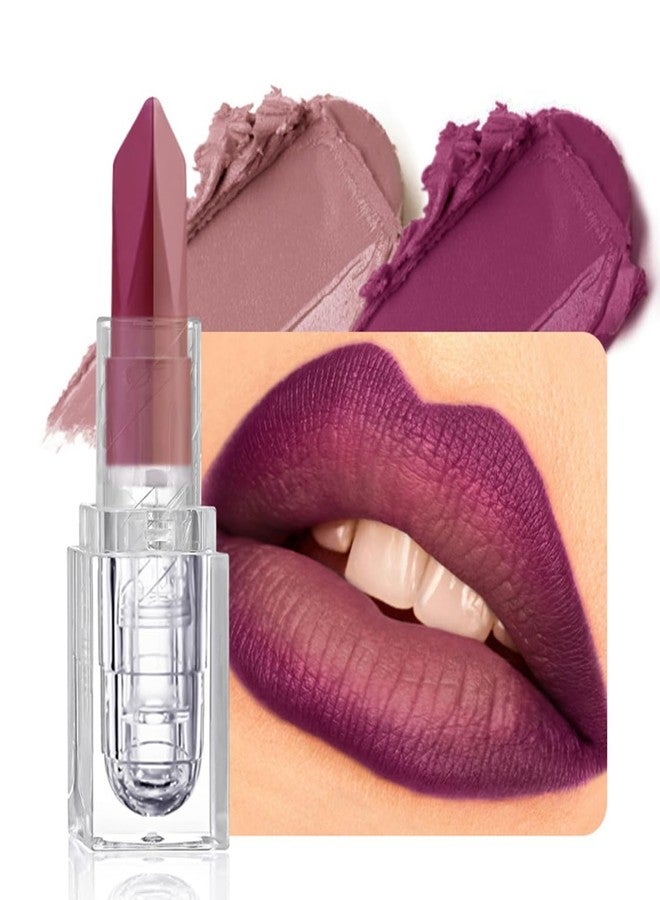 YABINA 2-in-1 Pink Matte Metallic Lipstick and Lip Liner, Shimmer Lipsticks for Women, Glitter Lip Gloss Stain Long Lasting Waterproof Smudge Proof 24 Hour (M1) - Image 4