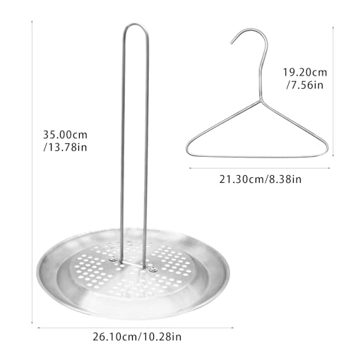 CHGJ Stainless Steel Turkey Fryer Stand KitTurkey Chicken Fryer Stand and Hanger Setsuitable for outdoor turkey deep fryersTurkey Fryer Grill Stainless Steel Accessories With Drip Pan - Image 3
