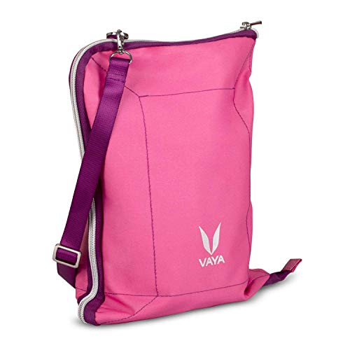 VAYA BAGMAT Cotton Twill Office Lunch Bag with Sling for Tiffin Box and Water Bottle, Pink, 1 L, 1 Liter - Image 1