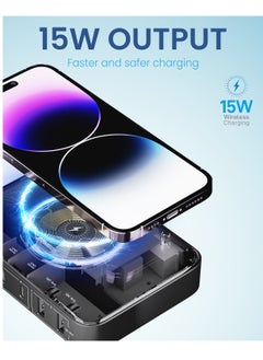 Remson Remson 100W GaN Desktop Charger Portable Charging Station with 15W Wireless Charging, 4 PD USB-C and 2 QC USB-A Multiport for iPhone 14, 13, MacBook Pro, and More Electronic Devices  - Image 3