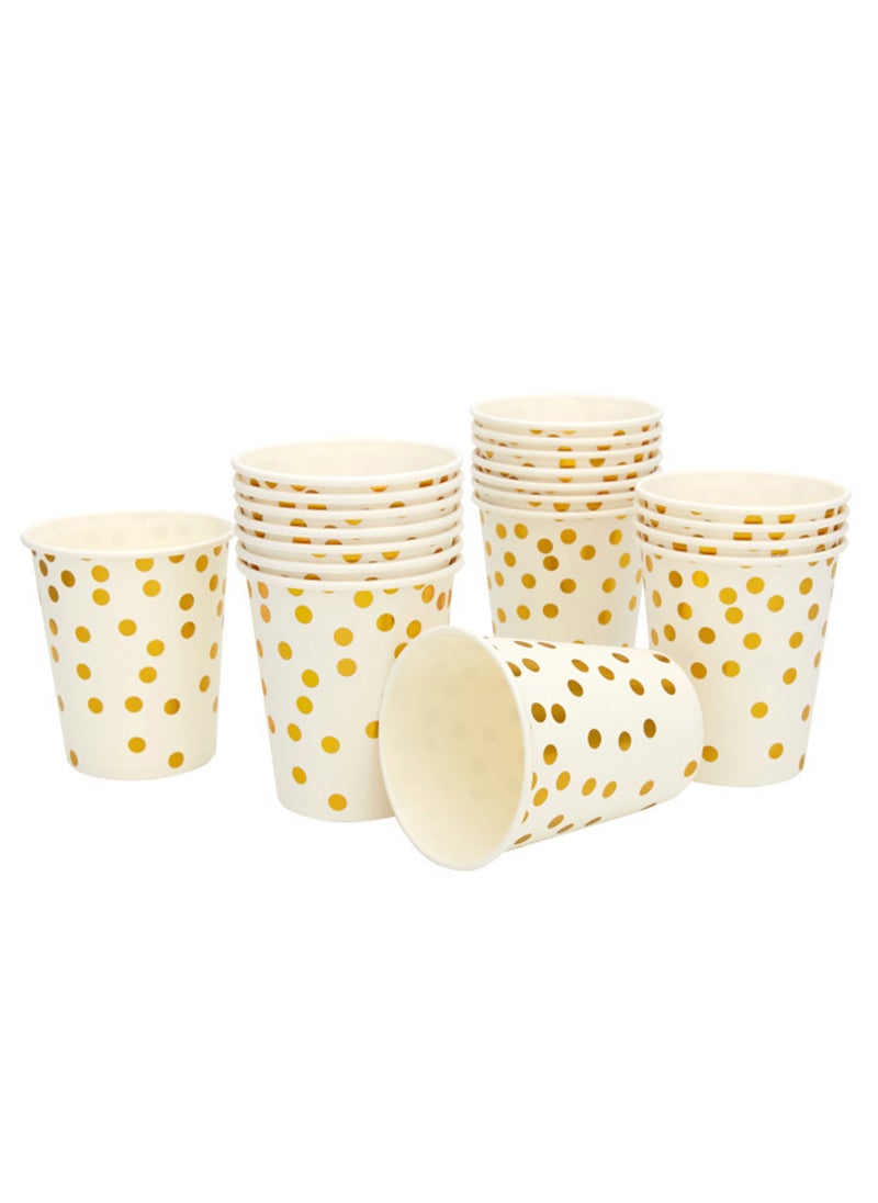 Generic - Disposable Tableware Set for 25 Guests Disposable Paper Birthday Dinnerware Plates - Image 1