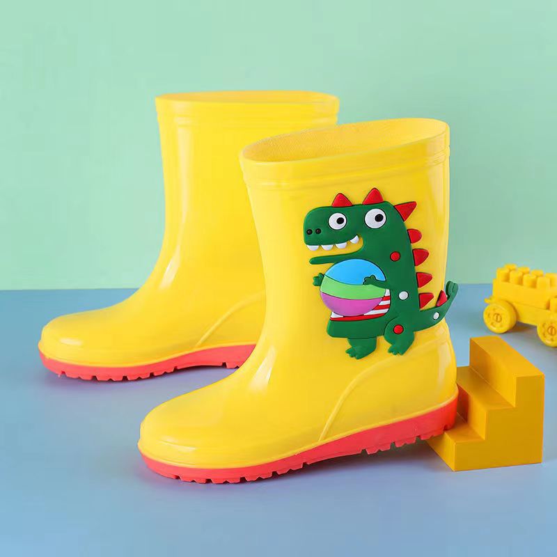 Summer Cartoon Dinosaur Children'S Rain Boots Non-Slip Waterproof Pvc Children'S Rain Boots Boys And Girls Baby Water Shoes - Image 4