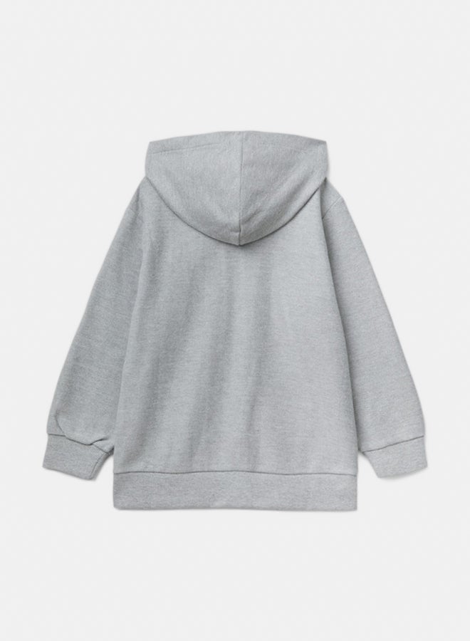 بينيتون سويتر أولاد بسحاب وتطريز - Image 2