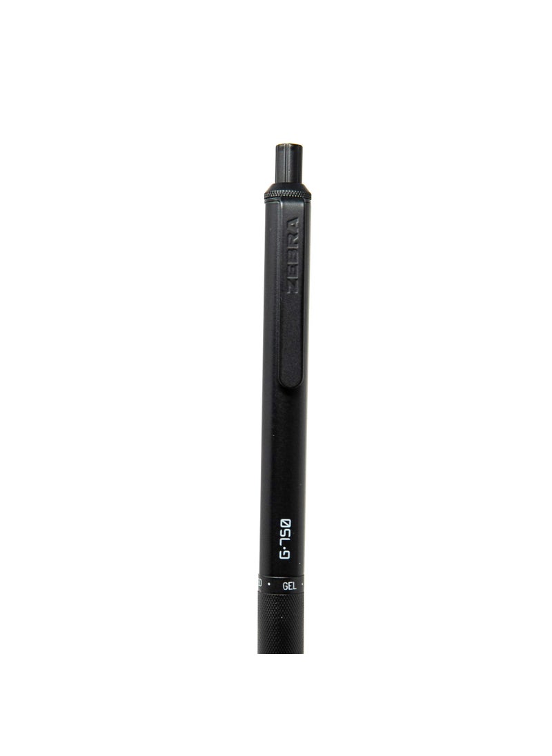 ZEBRA Zebra Pen G-750 Retractable Gel Pen, Black Brass Barrel, Medium Point, 0.7mm, Black Ink, 1-Pack  - Image 3