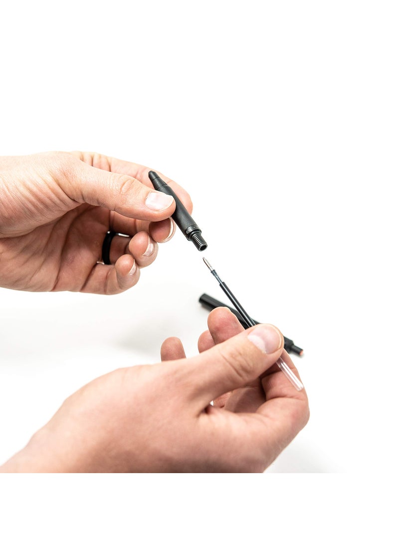 ZEBRA Zebra Pen G-750 Retractable Gel Pen, Black Brass Barrel, Medium Point, 0.7mm, Black Ink, 1-Pack  - Image 5