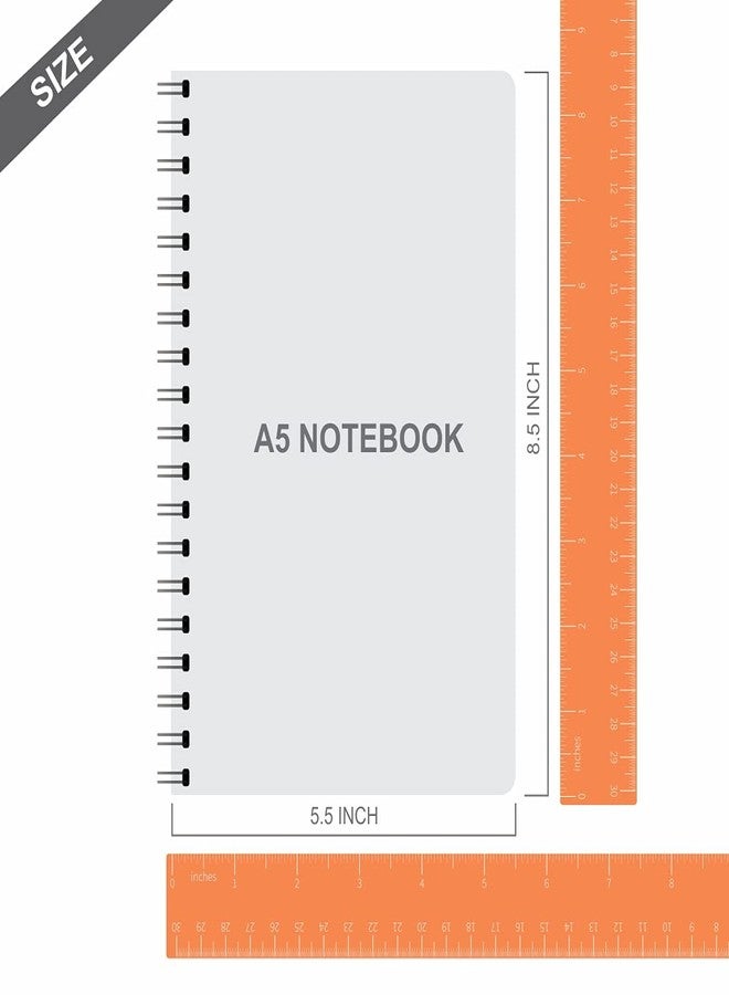 PAPER PLANE DESIGN PPD New Improved wire bound High quality notebook of SIZE A5 Large (5.5 Inch / 8.5 Inch) with 140 Natural Shade PLAIN PAGES inside and High definition 300 GSM Cover - Image 2