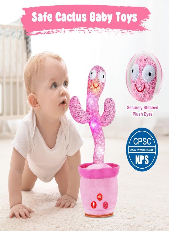 SANJOIN Dancing Talking Cactus Toy for Baby Toddlers, Baby Girl Toys, Volume Adjustable, Mimicking, Recording, Singing English Songs, Perfect Baby Toys & Gifts for Girls - Image 4