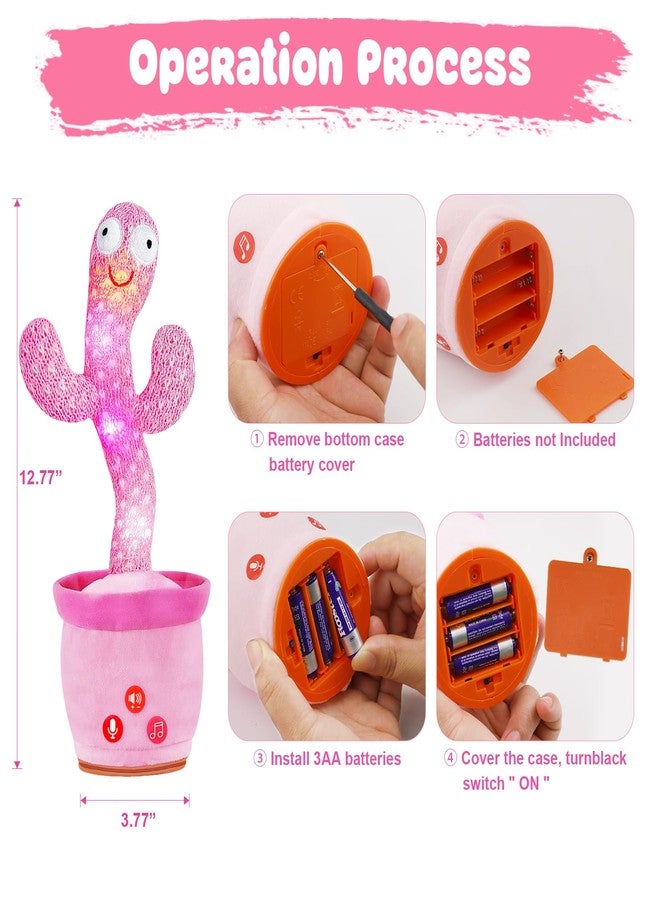 SANJOIN Dancing Talking Cactus Toy for Baby Toddlers, Baby Girl Toys, Volume Adjustable, Mimicking, Recording, Singing English Songs, Perfect Baby Toys & Gifts for Girls - Image 5