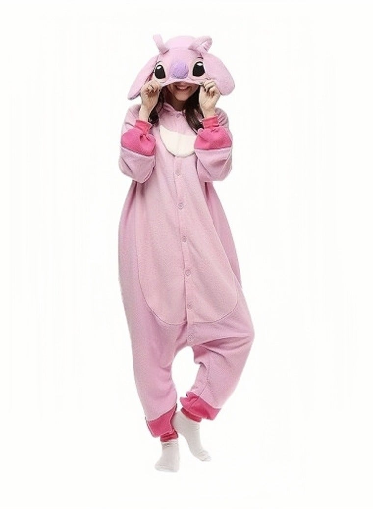 غرزة الكبار Onesie بيجاما، غرزة الأزياء تأثيري، الكبار هوديي بذلة بيجاما الزي الحيواني، ازياء الكرتون حزب ارتداء م - Image 1