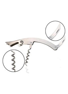 Generic Bottle opener Classic Waiter’s Corkscrew 3-in-1 Bottle Opener Waiters Corkscrew Double Hinged Corkscrew + Serrated Foil Cutter Cap Opener  - Image 4