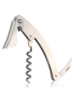 Generic Bottle opener Classic Waiter’s Corkscrew 3-in-1 Bottle Opener Waiters Corkscrew Double Hinged Corkscrew + Serrated Foil Cutter Cap Opener  - Image 1