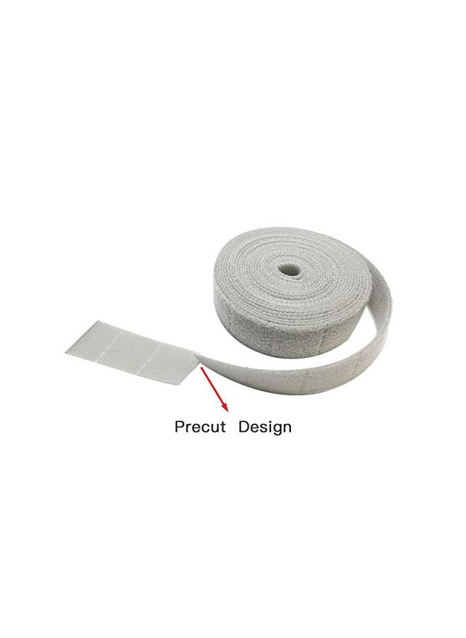 Reusable Cable Ties Roll Adjustable Length Precut Electric Wire Straps with Cord Wrap and Hook Loop for Cables Management Organizing Ropes ColorLeaf™