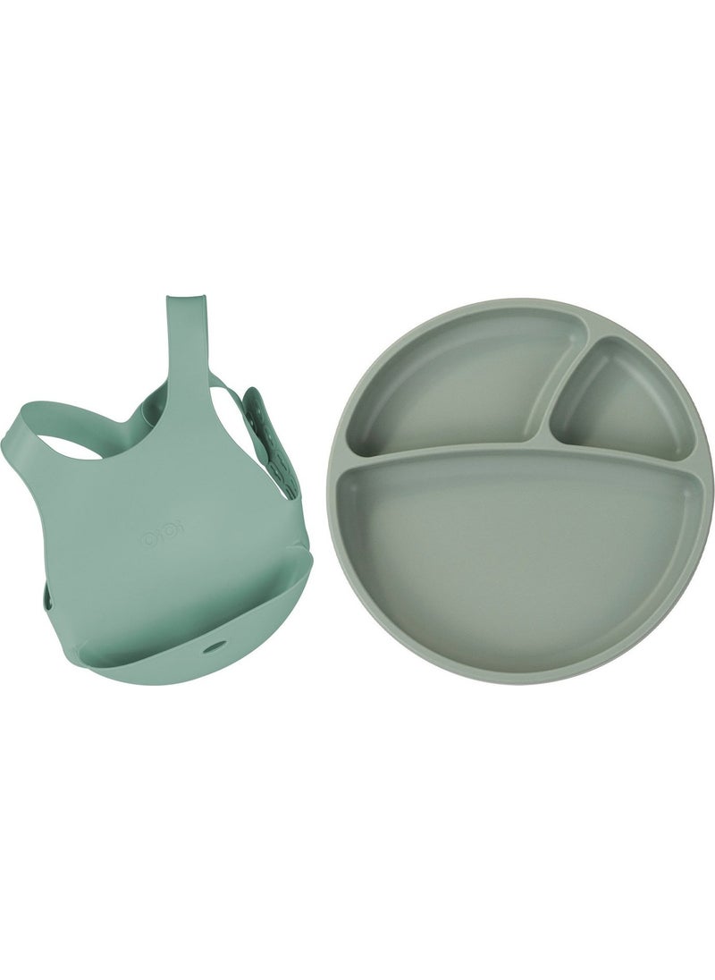 OiOi 2-Piece Nutrition Set Portion+Apron 
