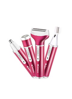 4-In-1 Rechargeable Shaver Red 13.5x5x2.5cm