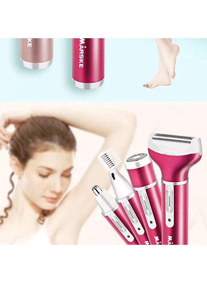 MARSKE - 4-In-1 Rechargeable Shaver Red 13.5x5x2.5cm - Image 1