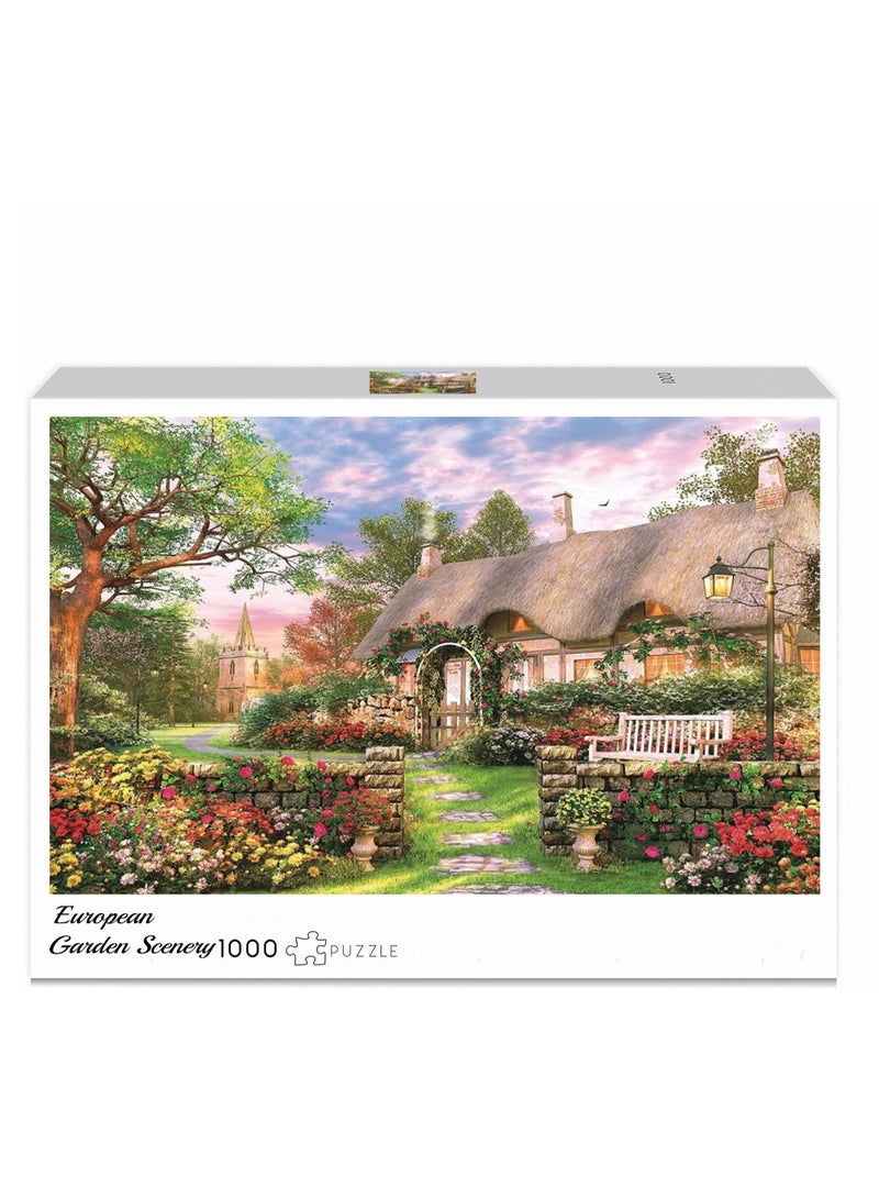 Anna 1000-Piece European Garden Scenic Puzzle - A Captivating Mind Challenge - Image 2