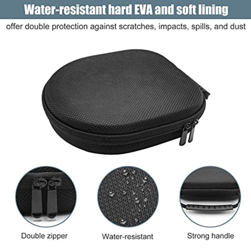 Hard Travel Case for Sony Headphones - Fits WH-CH720N/WH-CH710N/WH-CH520/WH-CH510/WH-1000XM5/WH-1000XM4/WH-XB910N Bose 700, Carrying Bag with 2 Dust Covers - Image 4