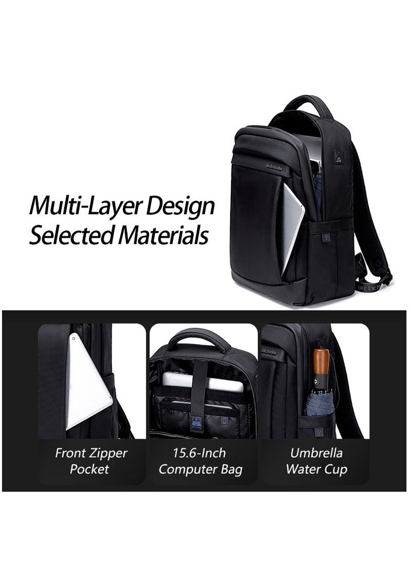 Durable Laptop Bag Light Weight Water Resistant with USB Jack Travel Backpack with Separate Laptop Compartment for Unisex B00478 Black - pzsku/Z52F68BA0722040006DB0Z/45/_/1688195246/dc6d8c65-5026-4edc-bf5d-c4a26b9bc077