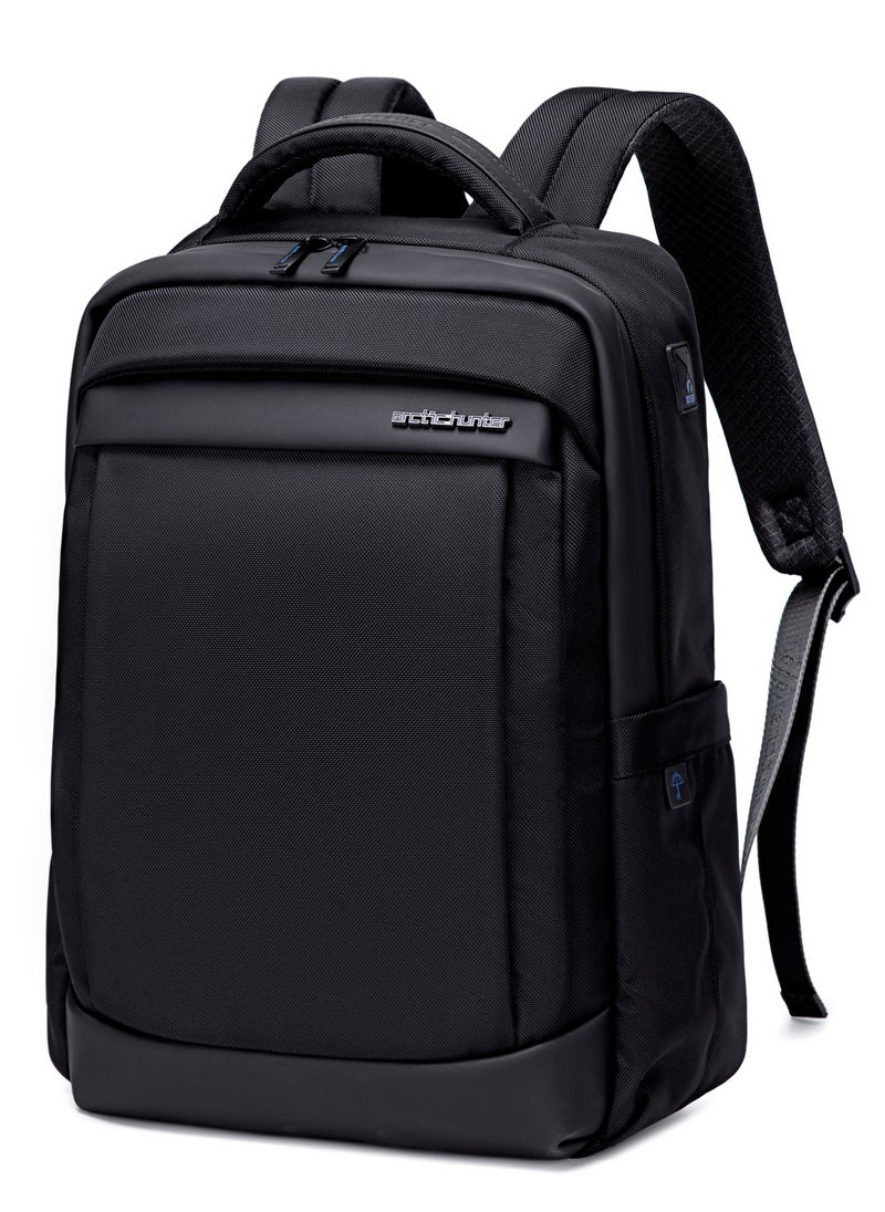 Durable Laptop Bag Light Weight Water Resistant with USB Jack Travel Backpack with Separate Laptop Compartment for Unisex B00478 Black - pzsku/Z52F68BA0722040006DB0Z/45/_/1709359808/efc64b76-34fc-4c83-b24f-b6404a4c47cb