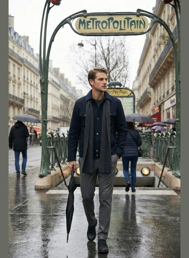 Buratti Slim Fit Jacket Collar Lined Cashmere Coat Men's COAT 58400347