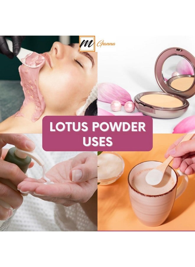 mGanna 100% Natural Lotus/Nelumbo nucifera flower Powder for Food and Cosmetics 0.5 lbs / 227 g - Image 4