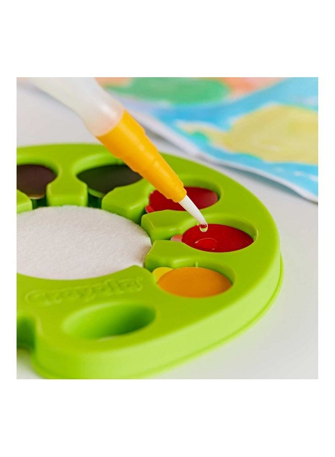Crayola Watercolor Pop & Paint Palette, Washable Paint Kit, Less Mess Watercolor Paint Set for Kids, Arts & Crafts, Toddler Gifts - Image 2