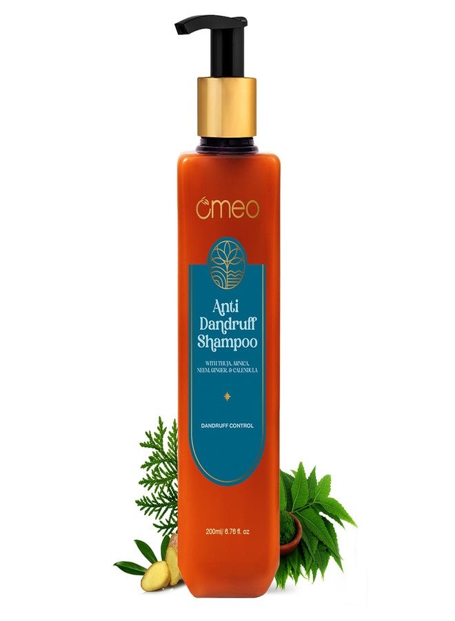 Omeo Anti Dandruff Shampoo - 200ml, With Natural Ingredients of Neem, Ginger, Calendula and Thuja | Clear Scalp Dandruff, Gentle on Hair - For Women & Men - Image 1