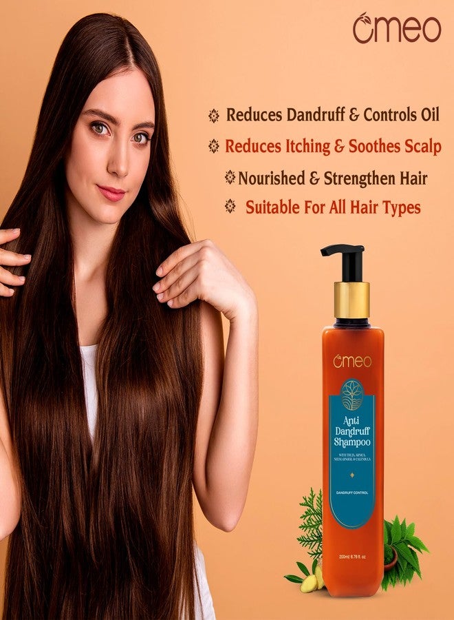 Omeo Anti Dandruff Shampoo - 200ml, With Natural Ingredients of Neem, Ginger, Calendula and Thuja | Clear Scalp Dandruff, Gentle on Hair - For Women & Men - Image 3