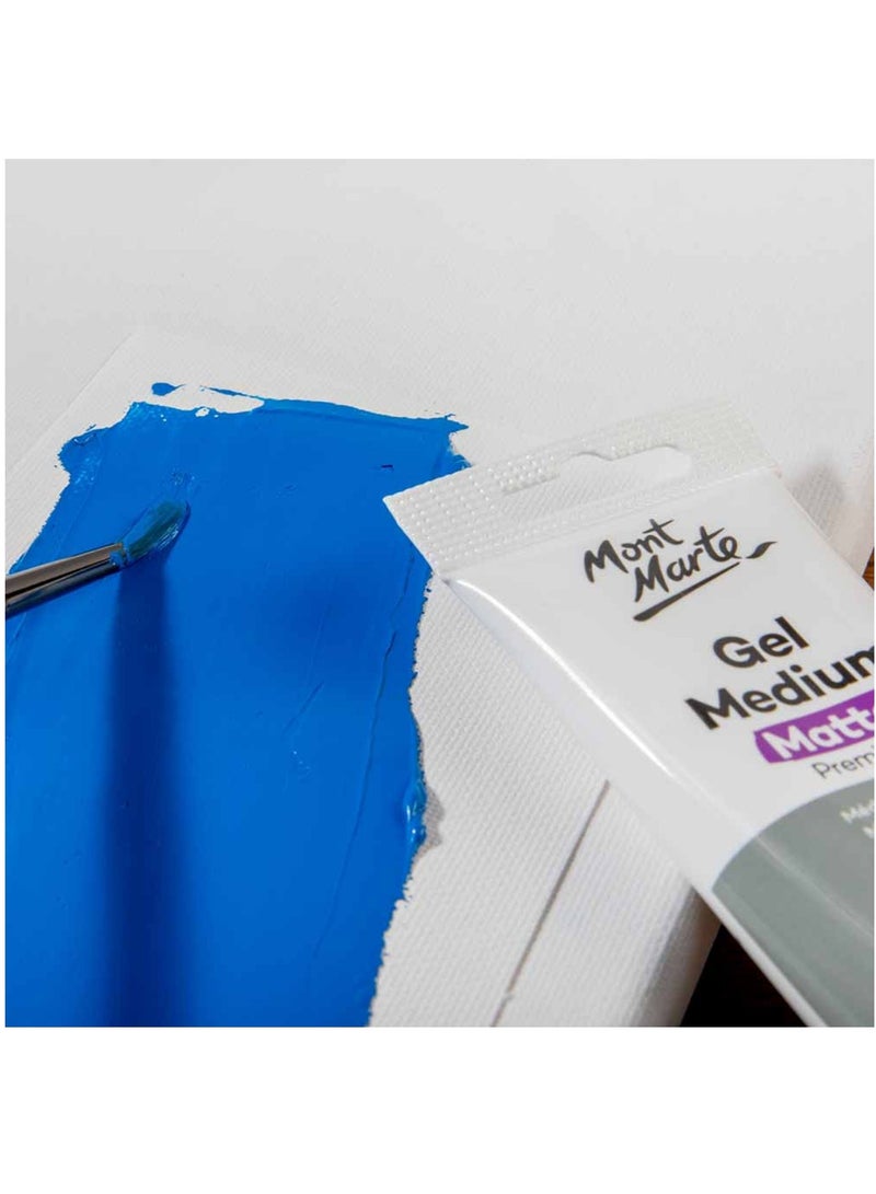 Mont Marte Premium Gel Medium Matte 75ml Content For Increased Transparency And Matte Finish - Image 3
