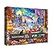 BBOLDIN Winter Book Nook Puzzle 1000 Piece for Adult Cozy Cabin Northern Lights Jigsaw Puzzle Cat Animals Puzzles - Image 4