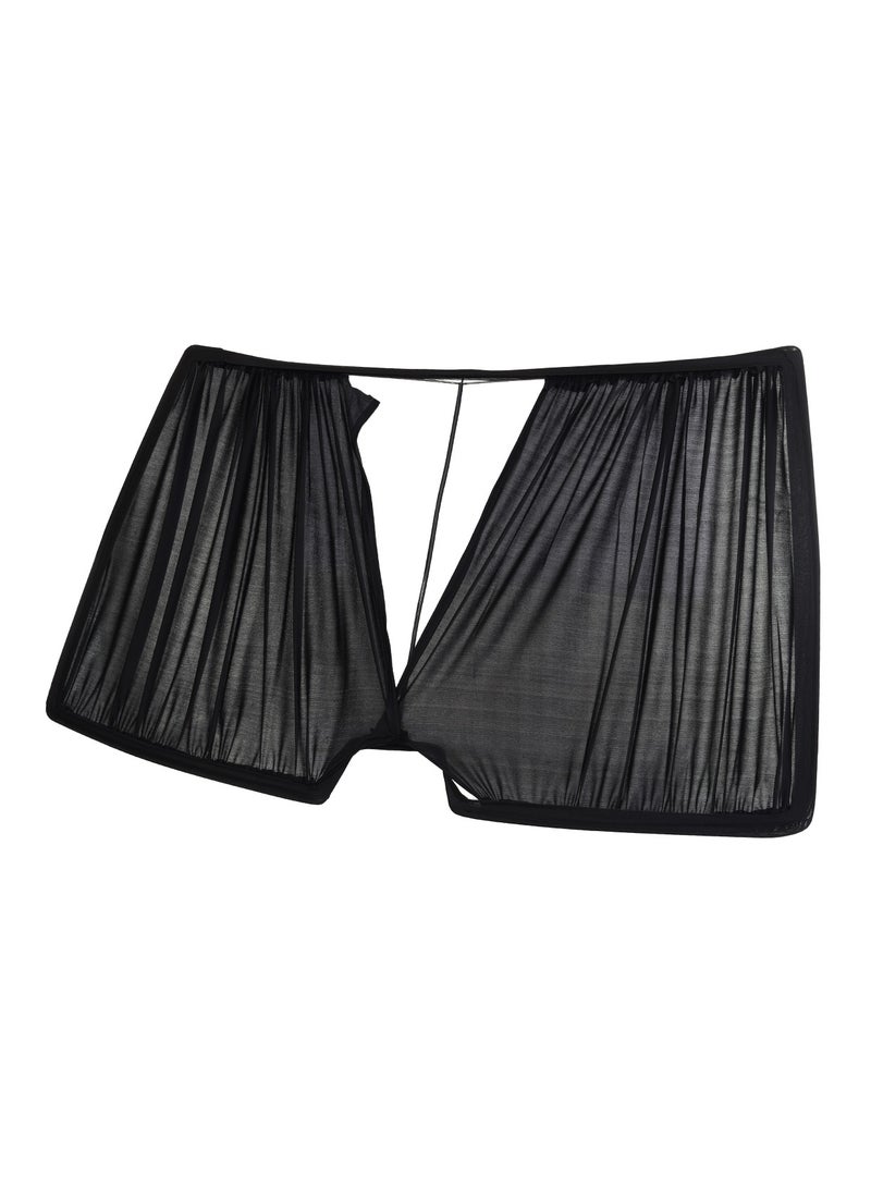 طقم ستائر واقية للشمس متحركة 5 قطع لسيارة متسوبيشى لانسر بومه - Image 4