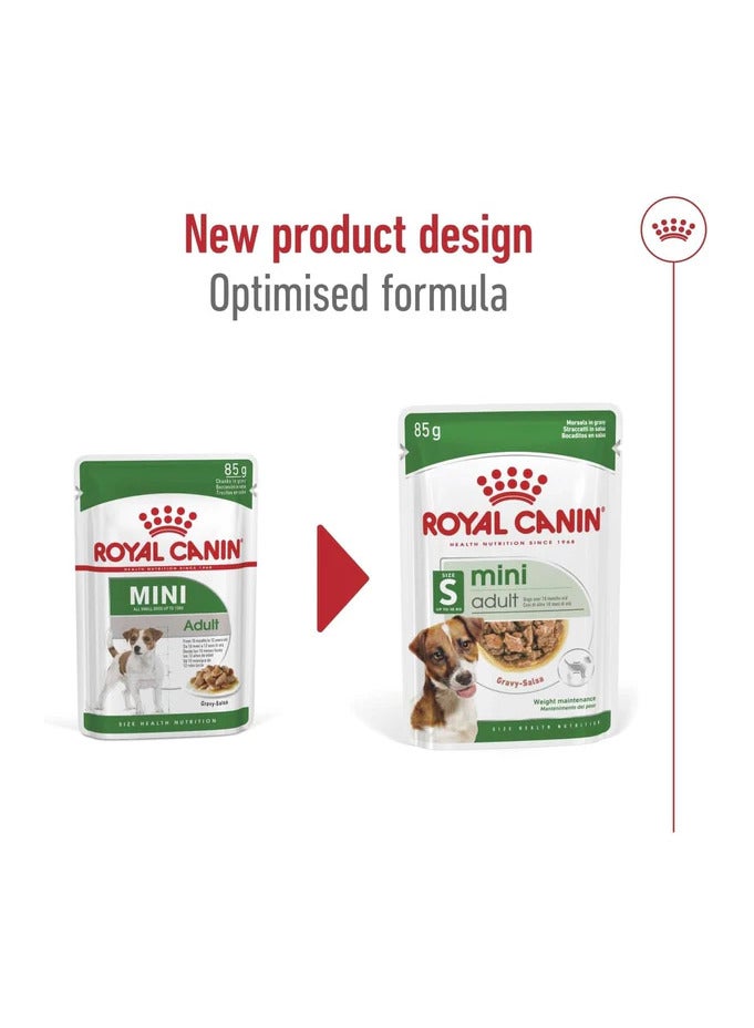 Royal Canin Mini Adult In Gravy-Salsa Wet Dog Food 85G - Image 2