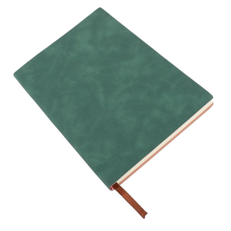 100 Sheet Notebook PU Leather A5 Lined Notebook Portable Lightweight Journal Notebook for Note Taking Business Office Dark Green - Image 3