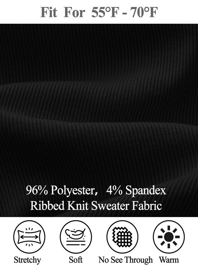 EXARUS Girls Long Sleeve Sweater Dress Bodycon Off Shoulder/Scoop Neck Ruched Ribbed Knit Tight Pencil Mini Dresses, Off Shoulder Black, 12 Years - Image 4