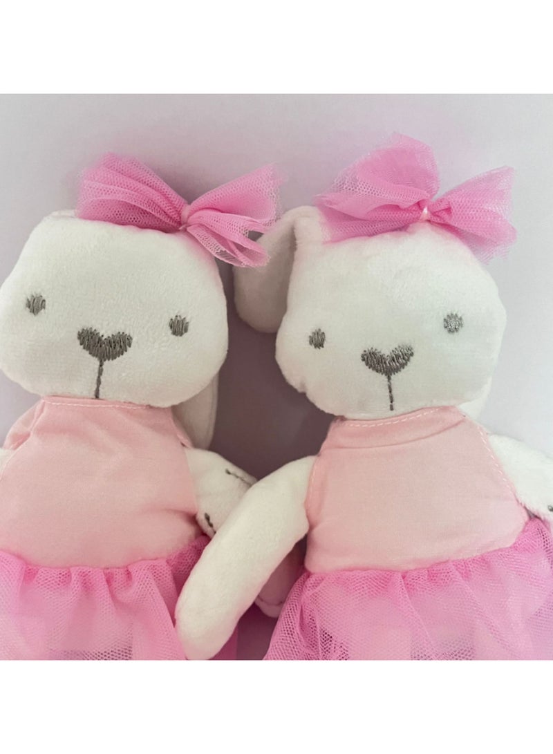 1pc 42cm Cute Rabbit Wear Cloth With Dress Plush Toy Stuffed Soft Animal Dolls Ballet Rabbit For Baby Kids Birthday Gift - Image 2
