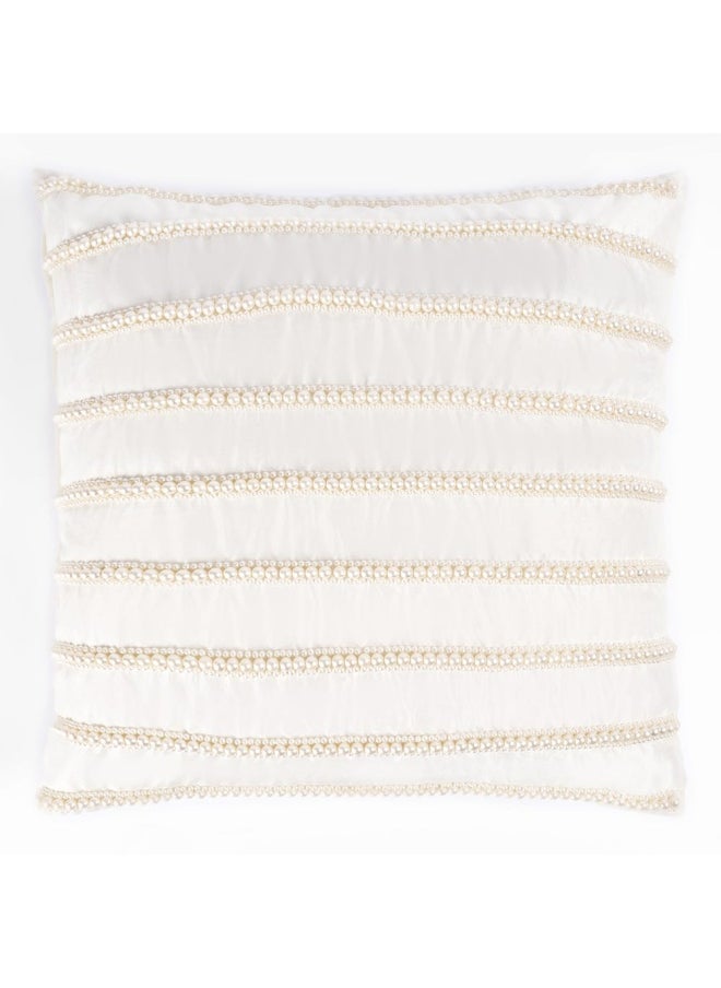 Perla Stripes Cushion Cover, White - 45X45 Cm - pzsku/Z52F6FAFBF21F5C848533Z/45/_/1718169469/032da5a1-d6af-4dab-b83e-a1bb53efbac9