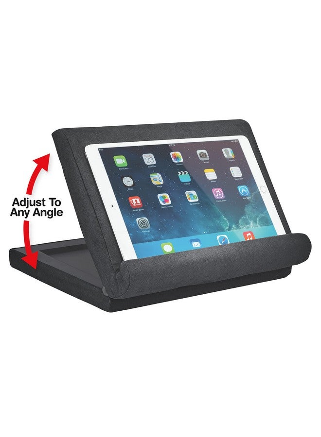 Ontel Pillow Pad Fold Away Multi-Angle Soft Tablet Stand, Gray - Image 1